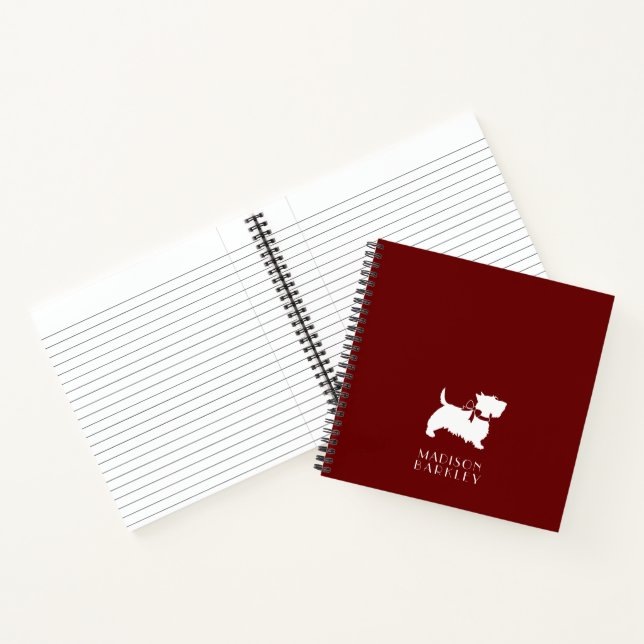 Scottish Terrier Scotty Dog Puppy Scottie Notebook Notizbuch (Innenseite)