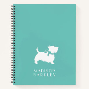 Scottish Terrier Scotty Dog Puppy Scottie Notebook Notizbuch