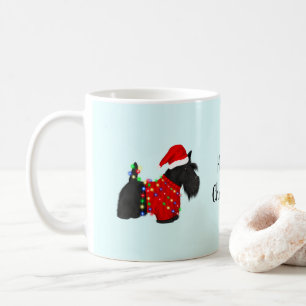 Scottish Terrier (Scotty Dog) Weihnachten Kaffeetasse