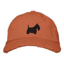 Scottish Terrier Silhouette mit Text