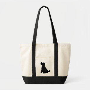 Scottish Terrier Silhouette Tragetasche