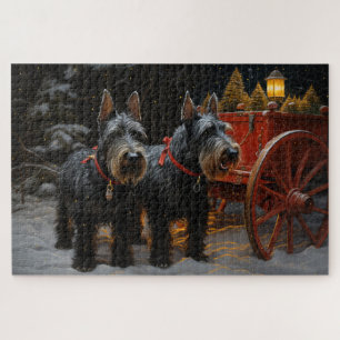 Scottish Terrier Snowy Sleigh Weihnachtsdekor