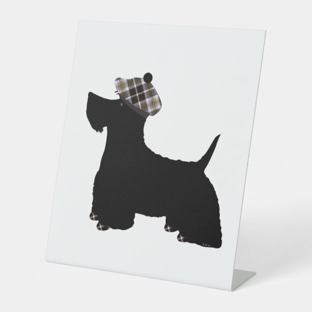 Scottish Terrier Sockelschild (Vorderseite)