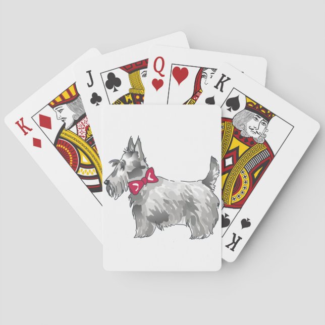 Scottish Terrier Spielkarten (Rückseite)