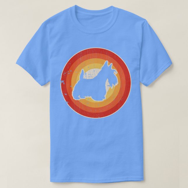 Scottish Terrier Sunset Retro for Men Women Boys G T-Shirt (Design vorne)