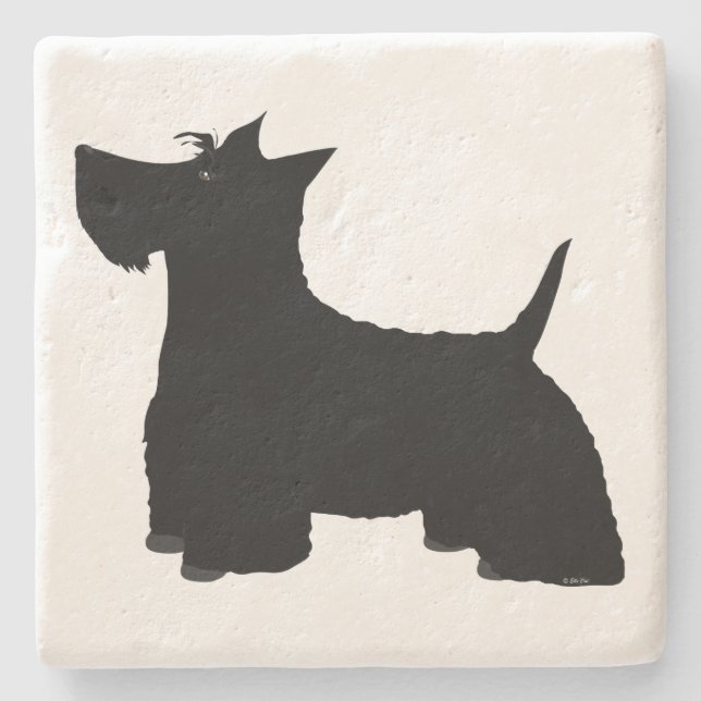 Scottish Terrier Untersetzer (Vorderseite)
