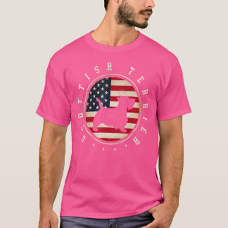 Scottish Terrier Usa Flag 4. Juli Mama Vater T-Shirt