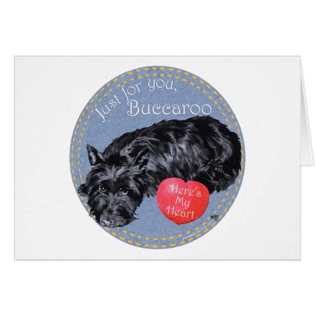 Scottish Terrier Valentine (Vorderseite (Horizontal))