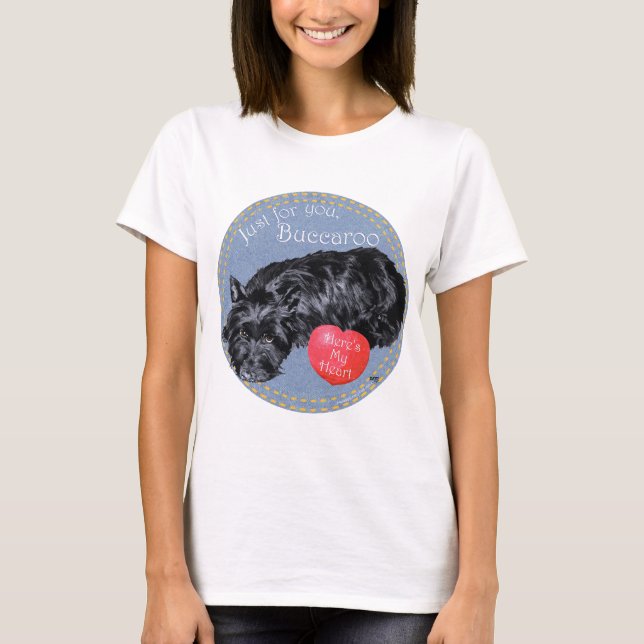Scottish Terrier Valentine T-Shirt (Vorderseite)