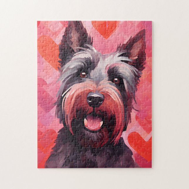 Scottish Terrier Valentinstag (Vertikal)
