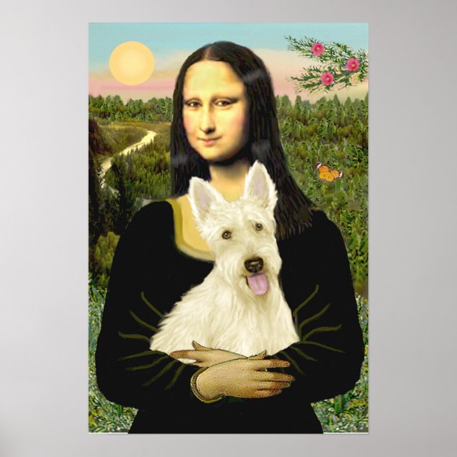 Scottish Terrier (W5) - MonaLisa Poster (Vorne)