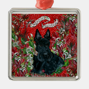 Scottish-Terrier-Weihnachten Ornament Aus Metall