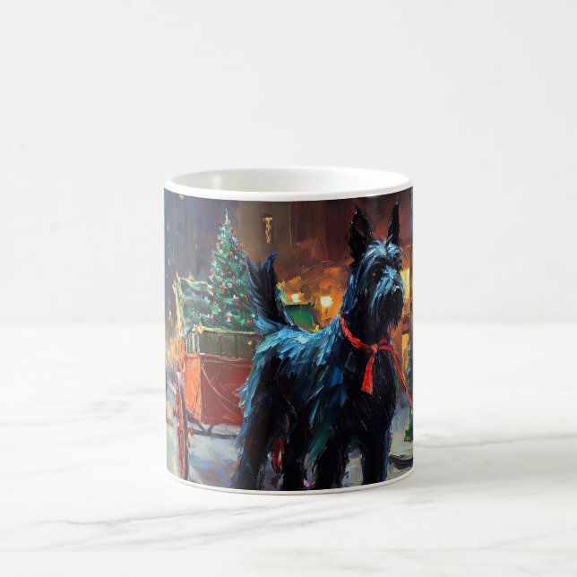Scottish Terrier Weihnachtsfeiersaison Kaffeetasse (Mittel)
