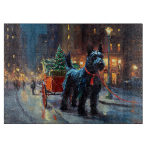 Scottish Terrier Weihnachtsfeiersaison Schneidebrett