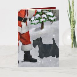 Scottish-Terrier-Weihnachtsgeschenke Feiertagskarte