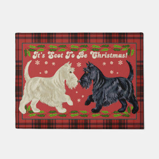 Scottish-Terrier-Weihnachtsmatte Fußmatte