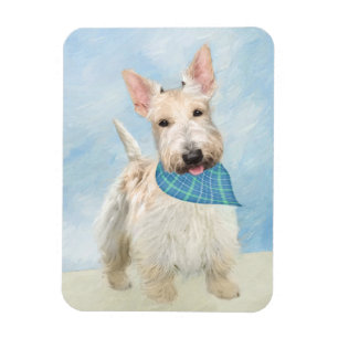 Scottish Terrier Wheaten Dog Malerei Original Art Magnet
