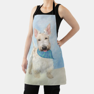 Scottish Terrier Wheaten Dog Malerei Original Art Schürze