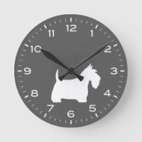 Scottish Terrier White Scottie Dog Silhouette