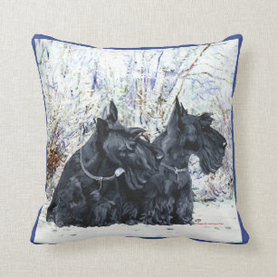 Scottish Terrier Winter Pillow Kissen