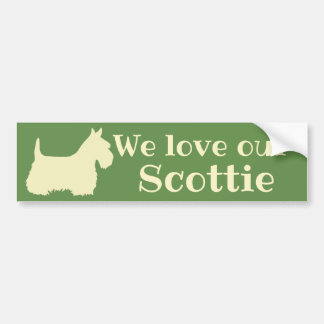 Scottish Terrier, Wir Liebe unsere Schotte/Weide Autoaufkleber