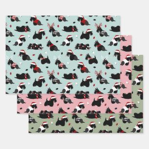 Scottish Terrier Wrapping Paper Sheets Geschenkpapier Set