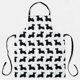 Scottish Terriers Allover Print Schürze