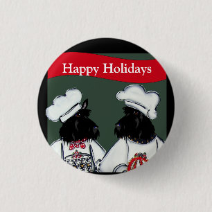 Scottish Terriers Button