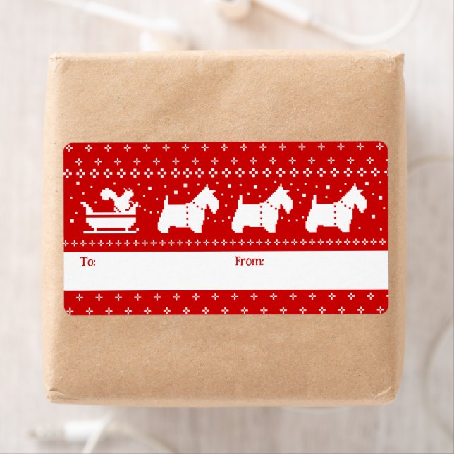 Scottish Terriers Christmas Sleigh Holiday (Insitu)