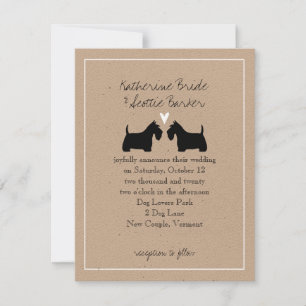 Scottish Terriers Faire-part de mariage