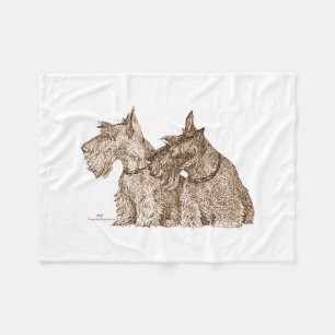 Scottish Terriers Fleecedecke