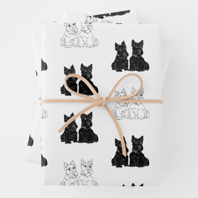 Scottish Terriers Geschenkpapier Set (Beispiel)