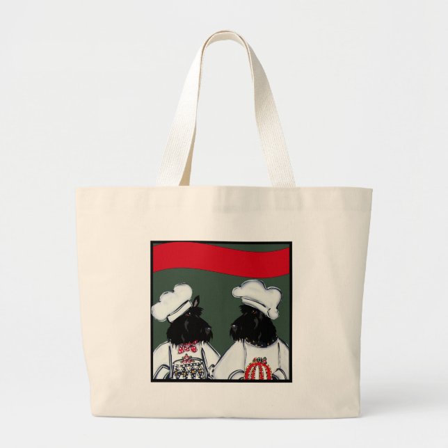 Scottish Terriers Jumbo Stoffbeutel (Vorne)