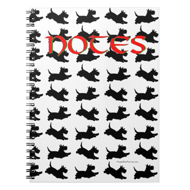 Scottish Terriers Notizblock (Vorderseite)