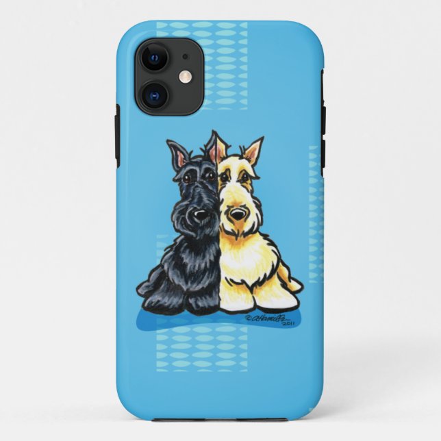 Scottish Terriers Two Case-Mate iPhone Hülle (Rückseite)