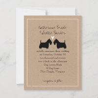 Scottish Terriers Wedding Einladung