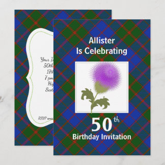 Scottish Themed Celebration Party Einladungen