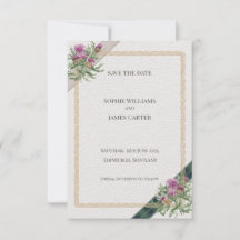 Scottish Thistle Celtic Tartan Wedding