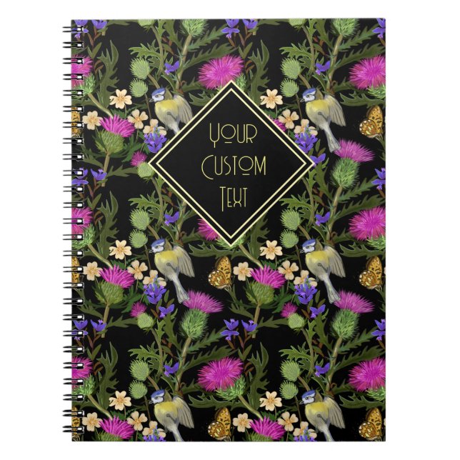 Scottish Thistle Cotattcore-MusterNotebook Notizblock (Vorderseite)