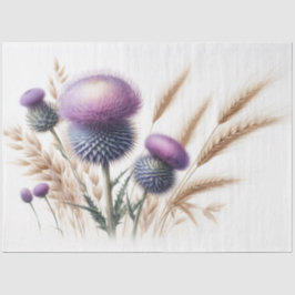 Scottish Thistle Decoupage Tissue Paper Seidenpapier