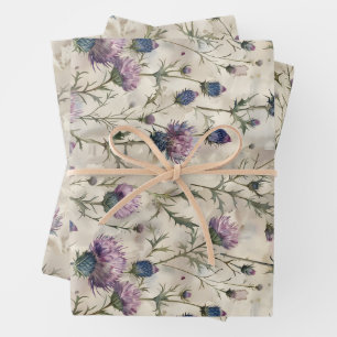 Scottish Thistle Design Geschenkpapier Set