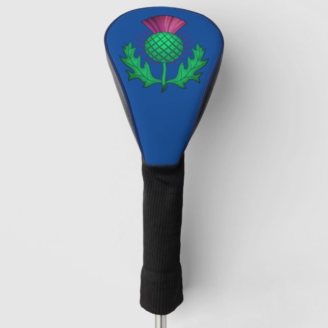 Scottish Thistle Golf Headcover (Vorderseite)