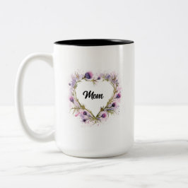Scottish Thistle Heart Watercolor Tasse