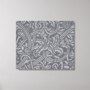 Scottish Thistle Knot William Morris Style Leinwanddruck