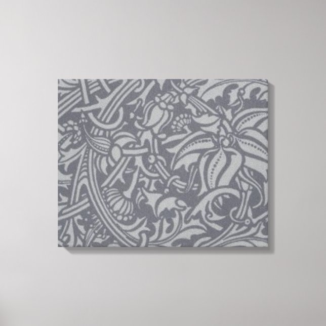 Scottish Thistle Knot William Morris Style Leinwanddruck (Vorderseite)