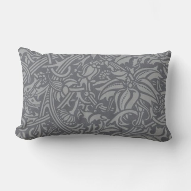 Scottish Thistle Knot William Morris Style Lendenkissen (Vorderseite)