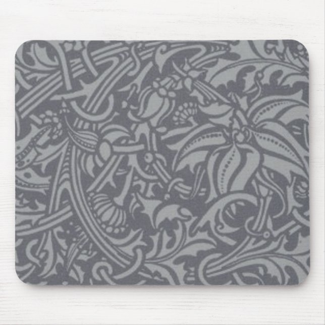 Scottish Thistle Knot William Morris Style Mousepad (Vorne)