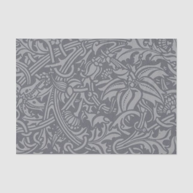 Scottish Thistle Knot William Morris Style Seidenpapier (Vorderseite)