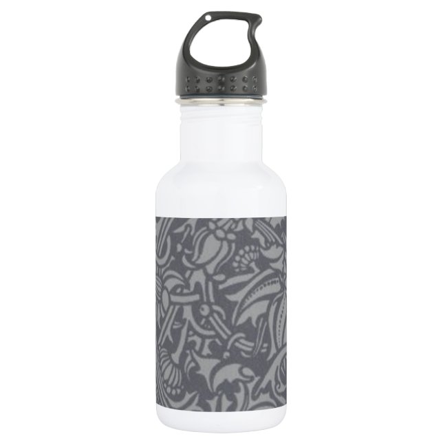 Scottish Thistle Knot William Morris Style Trinkflasche (Vorderseite)