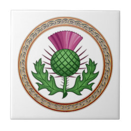 Scottish Thistle Symbol Abzeichen Fliese